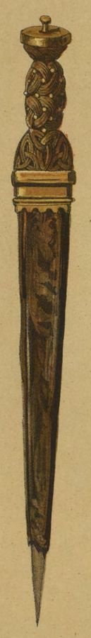Highland dirk in its sheath