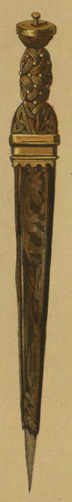 Highland dirk in its sheath
