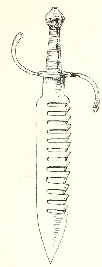 Sword-breaker with twelve teeth (after Meyrick)