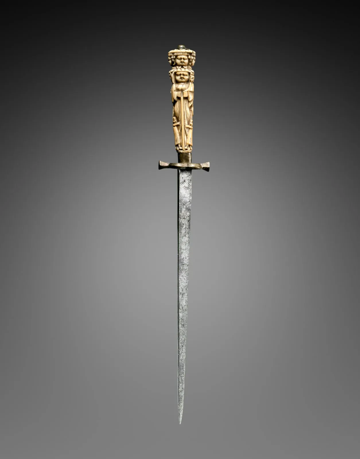 Stiletto with Grip Fashioned as Figures of Charity, Justice, and Hope