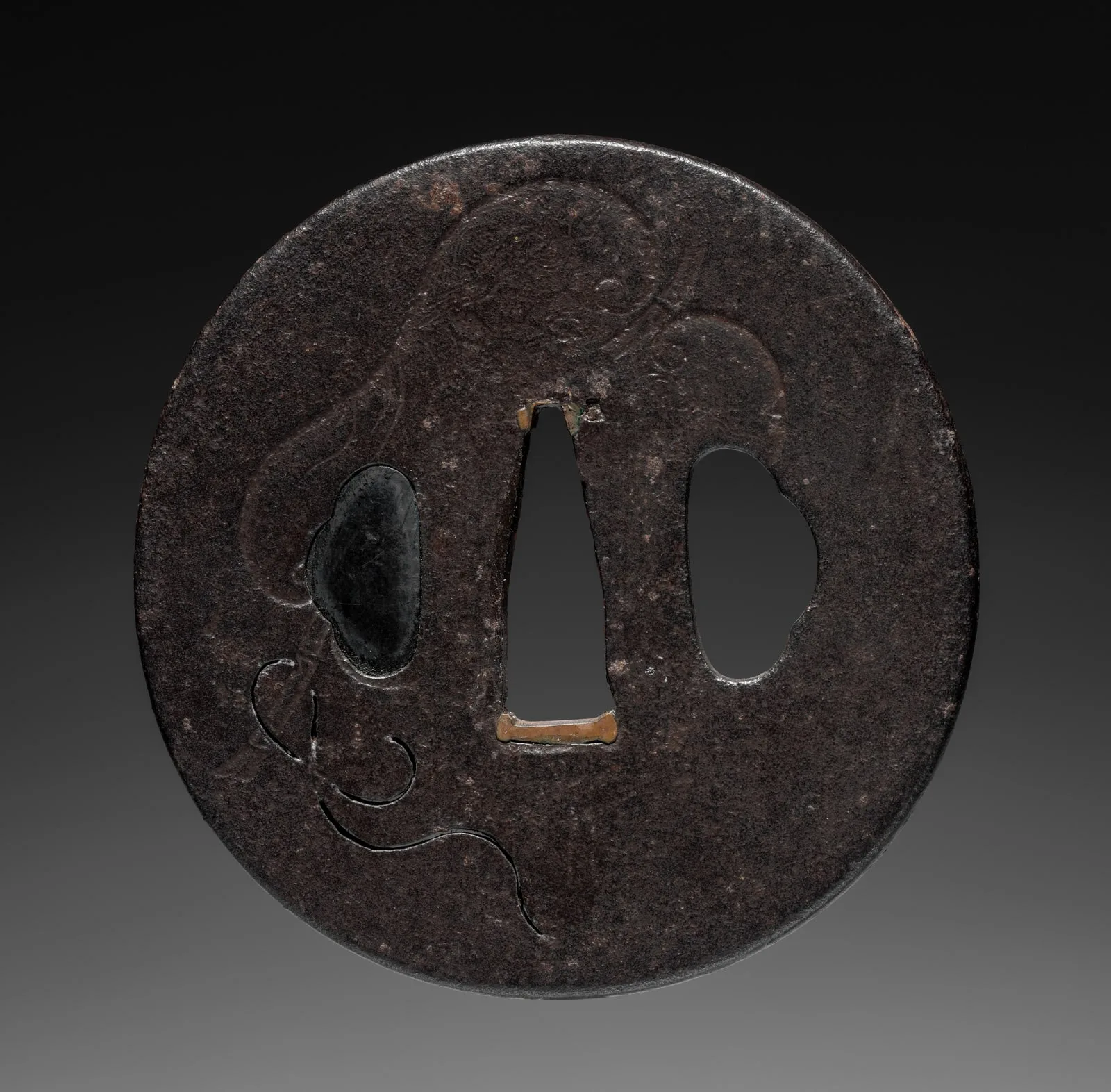 Sword Guard (Tsuba) with Fan