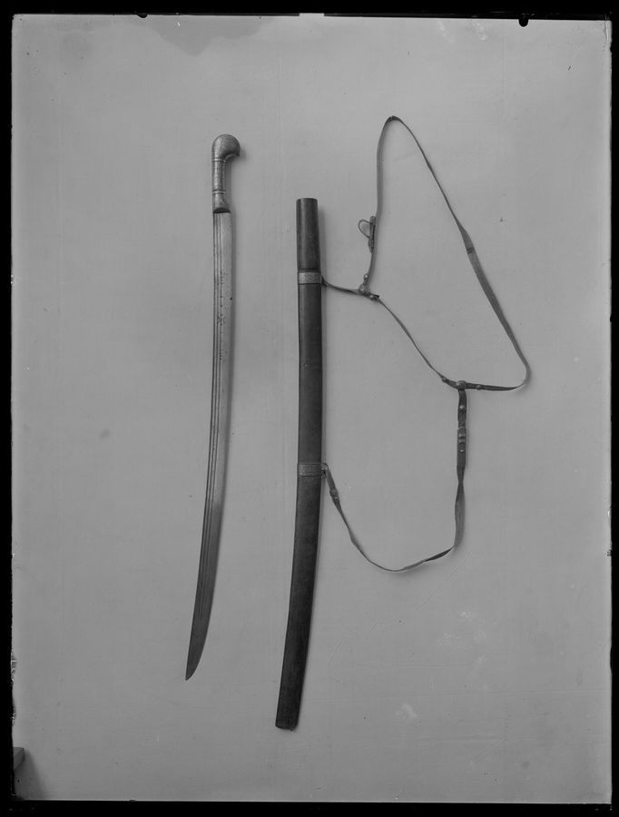 Sabel, schaschka, Kaukasus(?), klinga Tyskland ca 1550-1600(?).