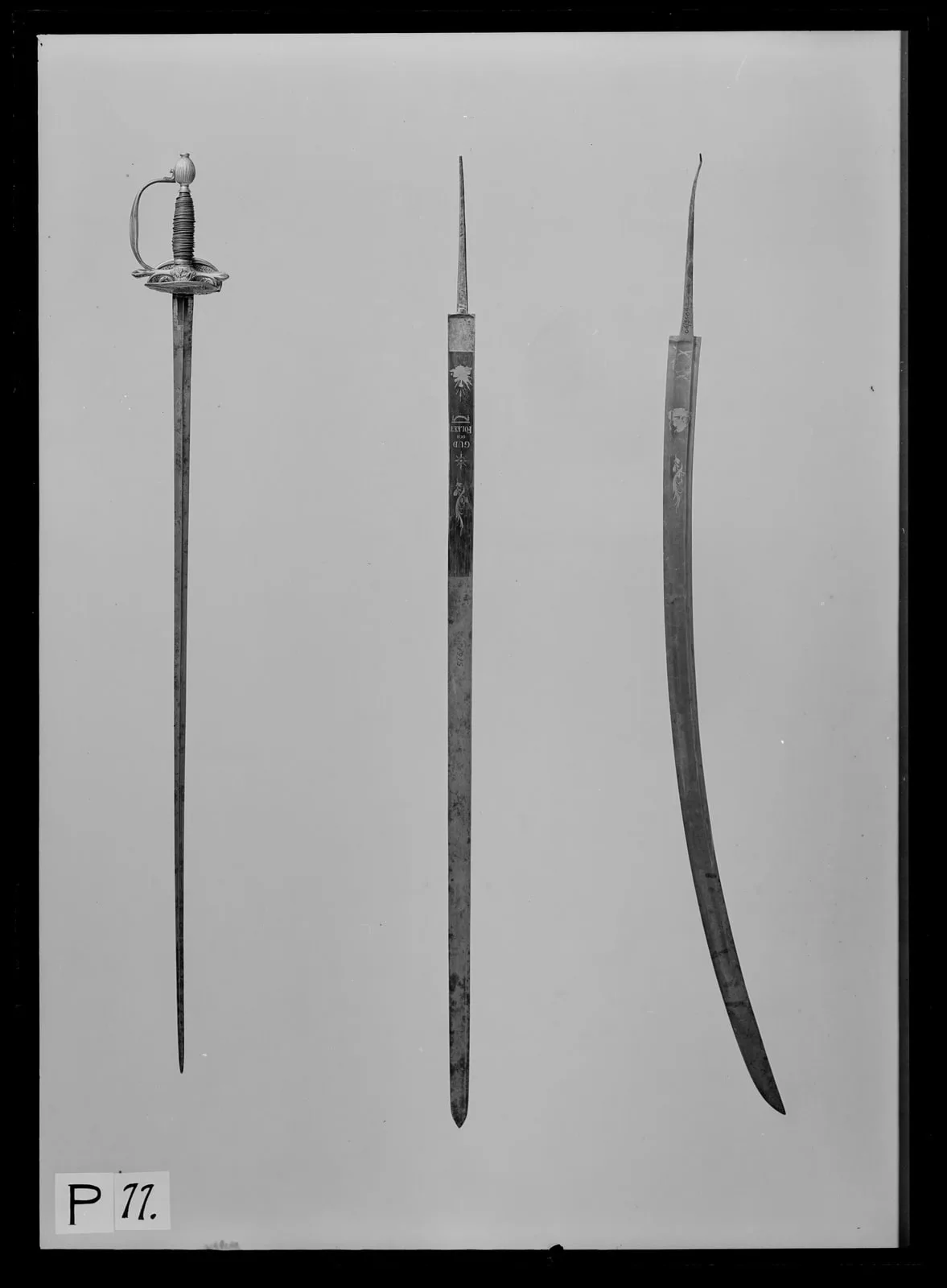 Infanteriofficersvarja, Sverige 1814-1830 ca, klinga av Christoffer Zetterberg Eskilstuna.