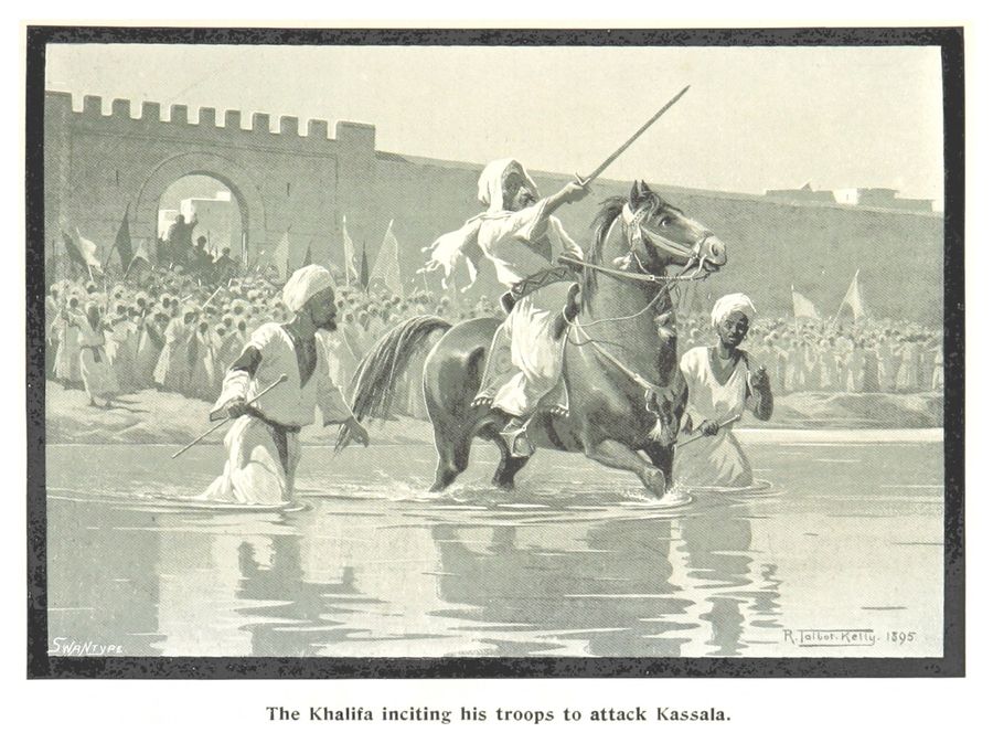 The Khalifa inciting his troops to attack Kassala