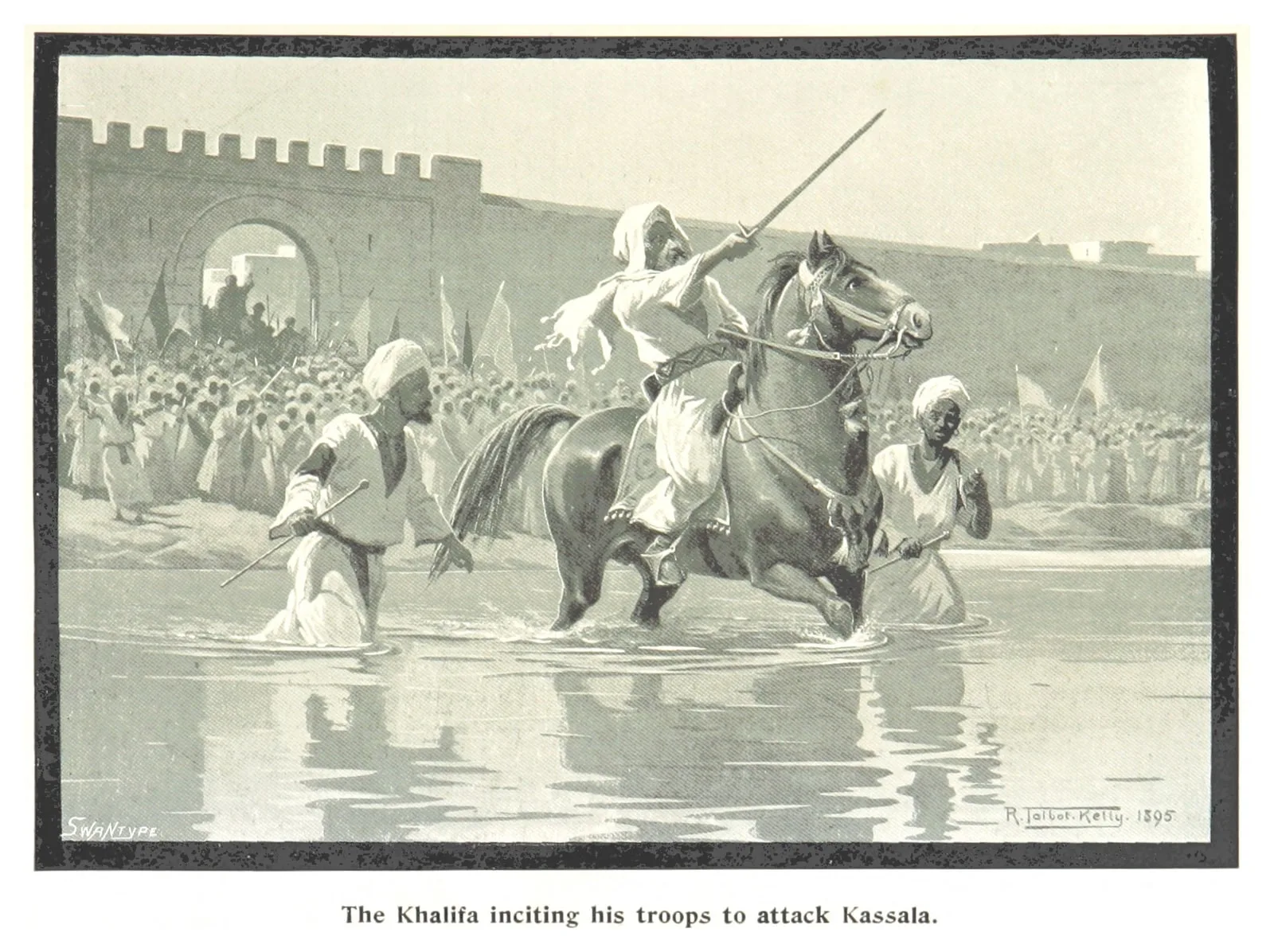The Khalifa inciting his troops to attack Kassala