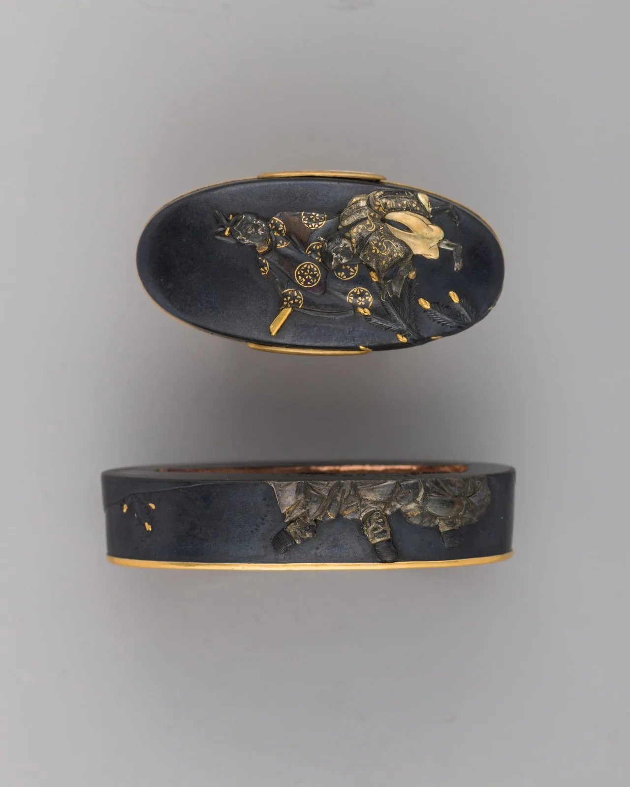 Sword-Hilt Collar and Pommel (Fuchigashira)