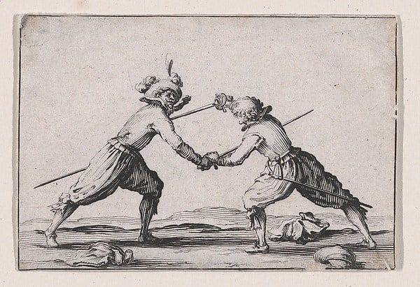 Le Duel a l'Épée (The Duel with Swords), from "Les Caprices" Series A, The Florence Set