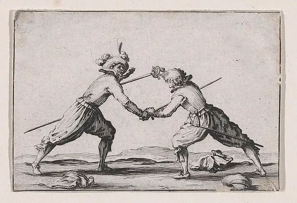 Le Duel a l'Épée (The Duel with Swords), from "Les Caprices" Series A, The Florence Set