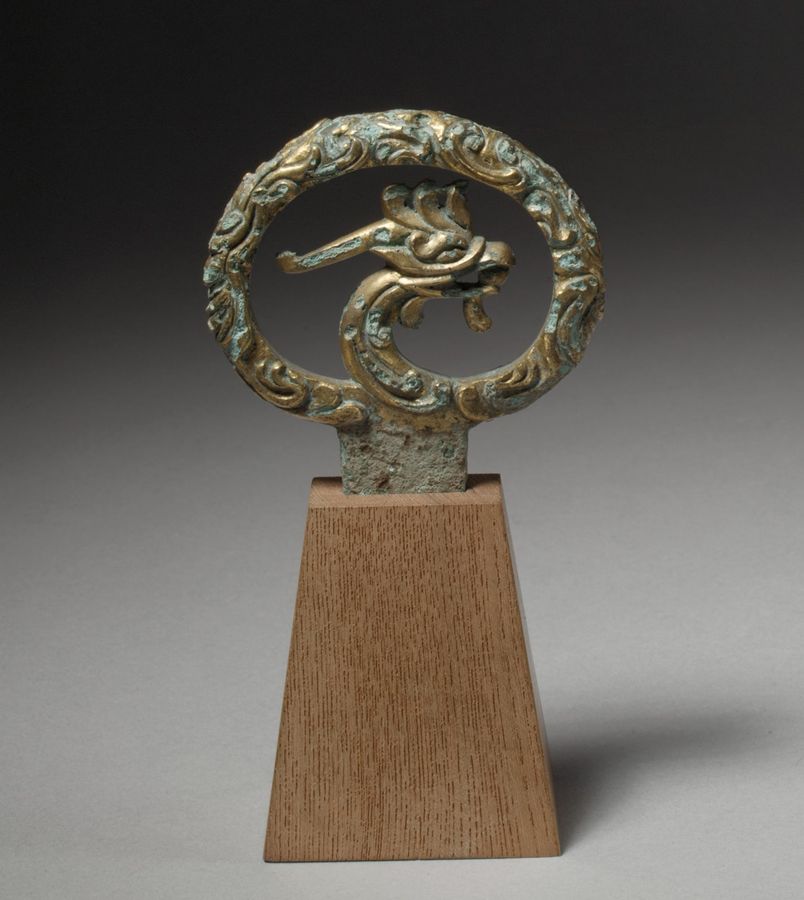 Sword Pommel with Phoenix Head