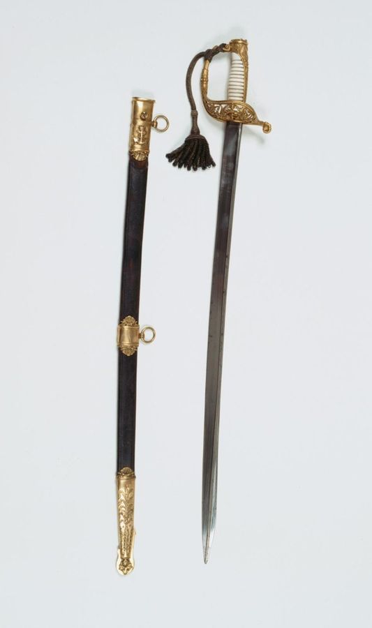 Sabel officier marine M 1843 met schede