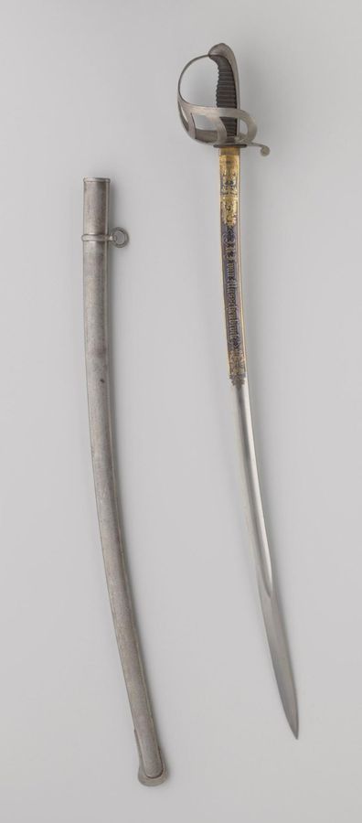 Officierssabel van de cavalerie No. 1 met schede