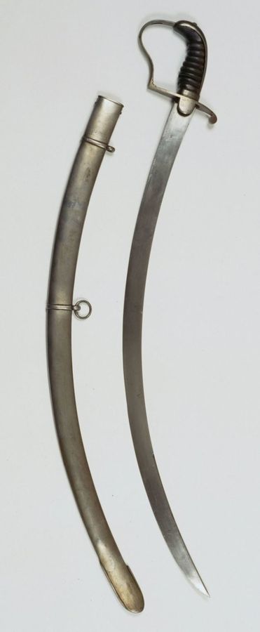 Sabel officier lichte cavalerie model nr. 1 met schede, Gardes du Corps, 1814