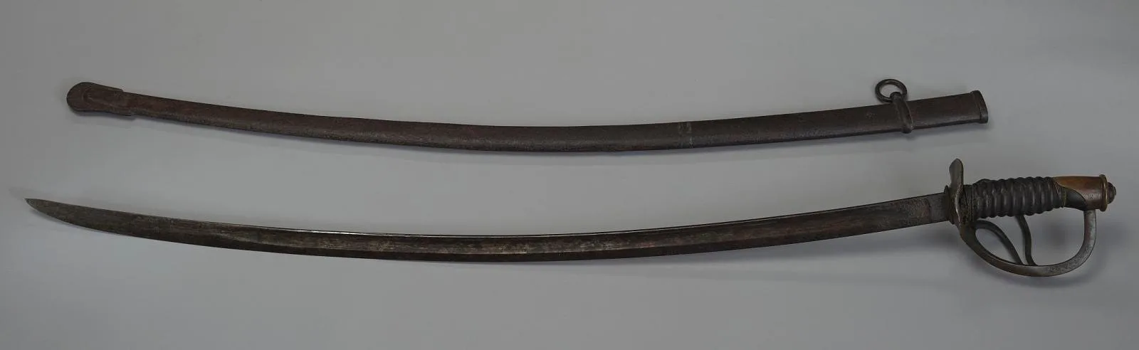 Cavalry saber with scabbard
